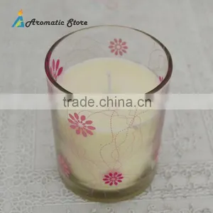 Fashion White Scented Soy Wax Candle In Glass Jar Quality Choice thumbnail-4