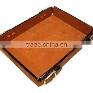 Table Utility Tray (brown Leather) thumbnail-3