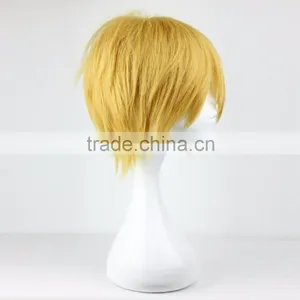 Free Shipping Kuroko no Basuke Kise Ryota 13 Inches Blonde Boy Synthetic Short Cosplay Wig thumbnail-2