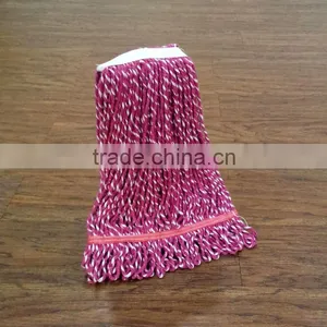 Looped Ends Cleaning Floor Cotton Wet Mop thumbnail-1