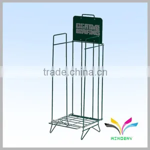 Out Door Stand Metal Newspaper Stand With Wheels thumbnail-3