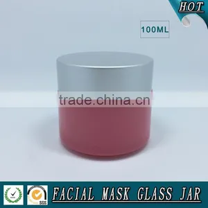 100ml Empty Cylinder Cosmetics Facial Mask Glass Jar Quality Choice thumbnail-3