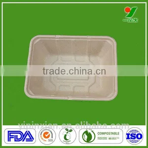 100% Sugar Cane Fiber Biodegradable Food Packaging Containers thumbnail-4
