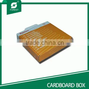 CARDBOARD PACKING BOX FLAT PACK GIFT BOX WITH HANDLE thumbnail-1