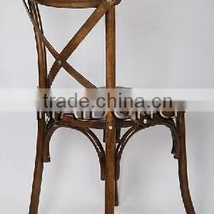 Modern Commercial Use Silla Wood Cross Back Chair Quality Choice thumbnail-3