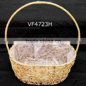 Wicker Flower Basket thumbnail-1