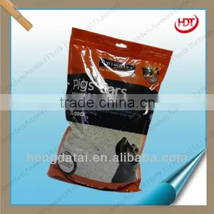 Printed Zipper Dog Food Bag Pouch With Tear Notch&clear Window thumbnail-1