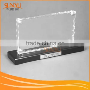 Customized High Grade Clear Acrylic Simple Advertising Block thumbnail-1