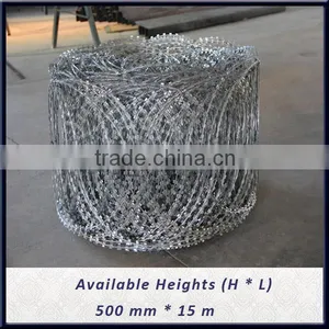 Ninja Flat Wrap Razor Barbed Wire/heavy Galvanized Concertina Barbed Wire thumbnail-3
