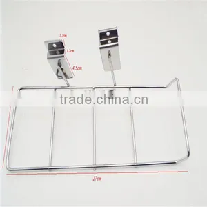 Wholesale Supermarket Metal Chrome Shoes Rack for Display thumbnail-2