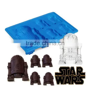 Chocolate Cookies Baking Mould Diy Tool Siliconea R2-D2 Cocktails Ice Cube Mold Tray Bar Party Drink SQ150 thumbnail-1
