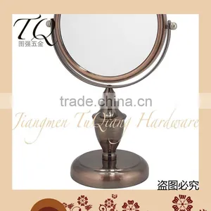 5X Magnifying Red Bronze Desktop Free Standing Mirror thumbnail-2