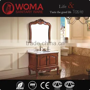 Brown Antique Vanity Wash Basin Thailand Solid Wood Bathroom Furniture No.6006 thumbnail-1
