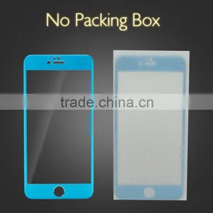 Premium Alloy Ultra Slim Clear Gold Tempered Glass Screen Protector for IPhone 6S Anti Blue Light Glass Screen Protector thumbnail-3