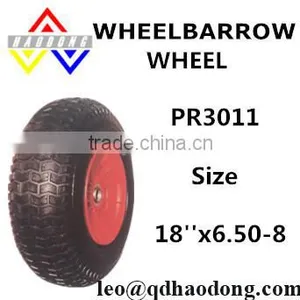 6.50-8 Steel Rim Wheelbarrow Wheels PR3011 thumbnail-1
