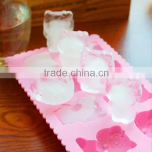 100% Food Grade Hello Kitty Family Cat Shape Silicone Ice Tray thumbnail-2
