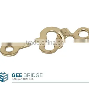 Solid Brass Hook and Staple thumbnail-1