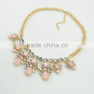 Fashion Resin Crystal Necklace and Earrings Jewerly Set Fancy Crystal Necklace Sets Supplier's Choice thumbnail-5