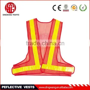 Highway Red Reflective Vest thumbnail-1