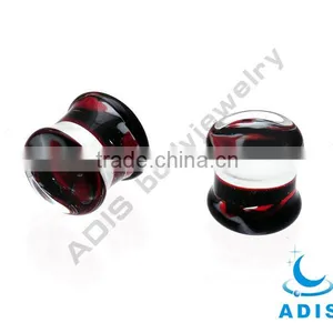 Wholesale New-design Ear Expander Piercing Jewelry 00 Gauge Glass Plug thumbnail-1