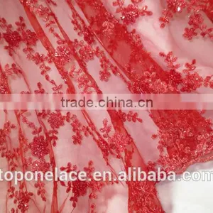 High Quality Lace Evening Dress Bridal Lace Fabrics Wholesale Fashion African French Net Lace Fabric thumbnail-6
