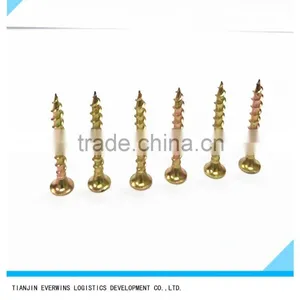 Countersund Head Brass Plated Screws Phillips Head Coarse Thread Drywall Screws thumbnail-6