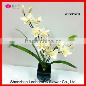 Artificial Flowers Home Decorating Small Potted Orchid Plant Supplier thumbnail-1