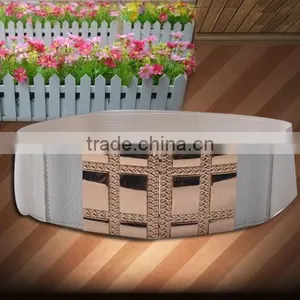 Gold Buckle Ladys Belt Fashion All Match Western Stretch Womens Waist Belt thumbnail-3