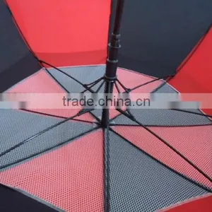 Double Layer Canopy Golf Red And Black Umbrella,Golf Umbrella thumbnail-6
