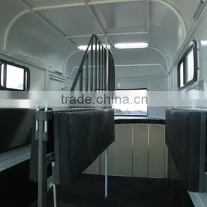 2 Horse Straight Load Trailer With Kitchenette Bunk Beds Inside thumbnail-4