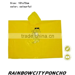 Kids PE Raincoat Rain Cape Child Poncho thumbnail-2