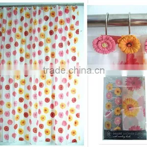 Eco-Friendly Factory Directly PEVA Shower Curtains;new 2015 Shower Curtain thumbnail-1