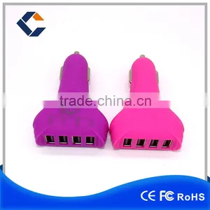 High Power 5v/4.8a Original Design 4 Usb Car Charger For Mobile Phone Tablet thumbnail-1