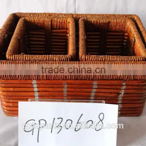 Wicker Basket Willow Basket for Bread thumbnail-1