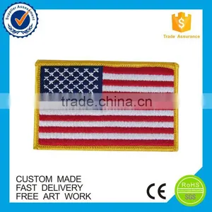 High Quality Custom American Flag Embroidered Patches thumbnail-1