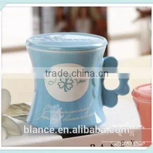 Ceramic Four-leaved Clover Mug Leaf Design Handle thumbnail-3