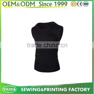 New 100% Polyester Mesh Fiber Tank Top Custom Men Gym Singlet Zipper Up Tank Top OEM thumbnail-3