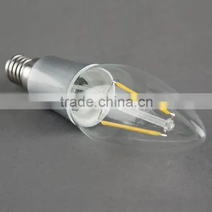 Haining Vintage Led Filament Bulb C35 With Plastic Silver Plated 2W E14 110V thumbnail-4