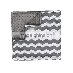 Wholesale Custom Cotton Minky Dot Blanket thumbnail-3