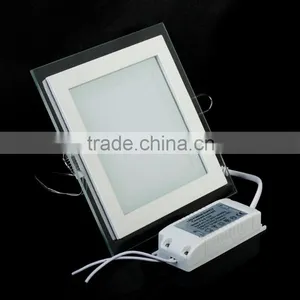AC85-265V LED Panel Downlight 18W Square Glass Panel Lights thumbnail-2