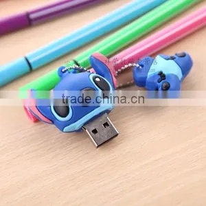Stitch Japan Cartoon Themed PVC Usb Flash Drive Free Sample Logo,Custom Promotional Memory Stick With Metal Case thumbnail-3