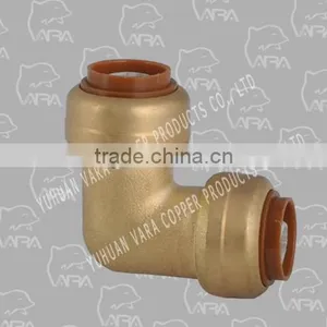 250-34 Ornamental Brass Fitting (PUSH FITTING BRASS ELBOW 90 (PUSH X FPT)) thumbnail-1