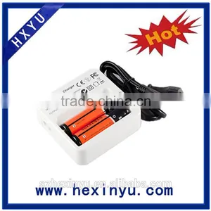 2pcs Li-ion 18650 18770 Battery ac Charger With Balck and White Color thumbnail-1