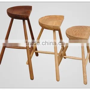 3 Legged Wooden Stool thumbnail-1