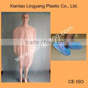 Medical Disposable White Visit Gown thumbnail-1