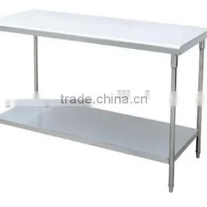 Stainless Steel Free-standing Commerical Kitchen Work Table With Under Shelf GR-414 thumbnail-1