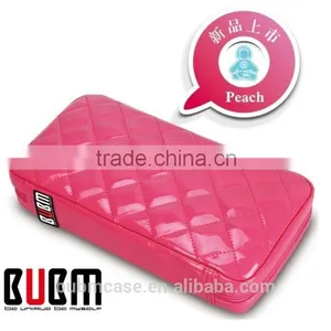 Red 64 Capacity PU Leather Cover DVD Case CD Holder Personalized cd Case Multi Disc Dvd Cases thumbnail-3