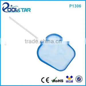 Leaf Skimmer Rake Net With 48 Inch Telescopic Aluminum Pole for Samll Pool Spa Fountain Pond Hot Tub thumbnail-1