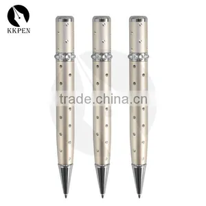 KKPEN Promotional Aluminium Cheap Perfume Ball Pen With Crystal thumbnail-3