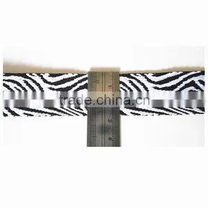 Factory Customize Black and White Zebra Image Jacquard Webbing 35mm thumbnail-2